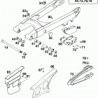 125 Sting CHASSIS Schwingarm, kettenschutz swingarm, chain guard 125...