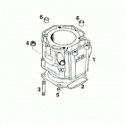 400 / 620 LC4 ENGINE Zylinder cylinder 400 / 620 98