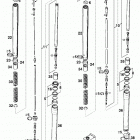 400/540 SXC CHASSIS Gabelbeine white power fork legs wp 400 / 540 98