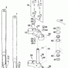 640 DUKE ELECTRIC STARTER CHASSIS Telegabel white power front fork white power 640 9...
