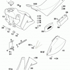 620 LC4 COMPETITION CHASSIS Tank,sitzbank,verkleidung tank,seat,cover 400 / 62...