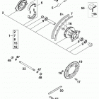 60/65 SX CHASSIS Hinterrad rear wheel 60 / 65 98