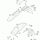 620 LC4 COMPETITION CHASSIS Mask, fenders 400 / 620 / 640 98
