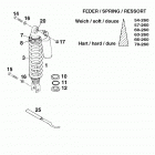 400/540 SXC CHASSIS Federbein white power shock absorber wp 400 / 540 ...