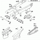 125 LC2 CHASSIS Schwingarm, kettenschutz swingarm, chain guard 125...