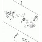 400/540 SXC CHASSIS Bremszange hinten brake caliper rear 400 / 540 98