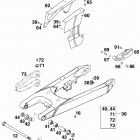 640 ADVENTURE-R CHASSIS Schwingarm, kettenschutz swingarm, chain guard 640...