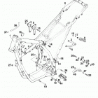 125 LC2 CHASSIS Rahmen, ausleger frame, sub frame 125 98