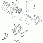 400/540 SXC CHASSIS Hinterrad rear wheel 400 / 540 98