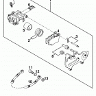 125 LC2 CHASSIS Bremszange hinten brake caliper rear 125 98