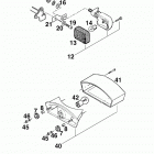 125 LC2 CHASSIS Flasher, rear light 125 98