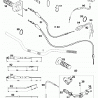 125 LC2 CHASSIS Lenker, armaturen handlebar, controls 125 98
