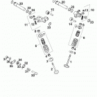 400/540 SXC ENGINE Ventiltrieb valve drive 400 / 540 98