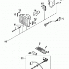 400/540 SXC CHASSIS Head light, rear light 400 / 540 98