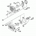 125 LC2 CHASSIS Scheinwerfer head light 125 98