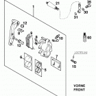 620 LC4 COMPETITION CHASSIS Bremszange vorne brake caliper front 400 / 620 / 6...