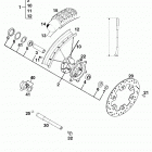 125 LC2 CHASSIS Vorderrad san remo front wheel san remo 125 98