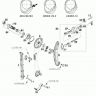 400/540 SXC ENGINE Steuertrieb timing drive 400 / 540 98