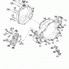 250/300 380 ENGINE Kupplungsdeckel clutch cover 250 / 300 / 380 98