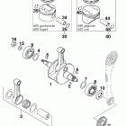 400/620 R/XC e ENGINE Kurbelwelle, kolben crankshaft, piston 400 / 620 9...