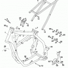 250/300/380 SX, MXC, EXC, EGS CHASSIS Rahmen, ausleger frame, sub frame 250 / 300 / 380 ...