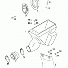 60/65 SX CHASSIS Luftfilterkasten air filter box 60 / 65 98