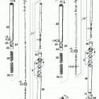 250/300/380 SX, MXC, EXC, EGS CHASSIS Gabelbeine white power fork legs 250 / 300 / 380 9...