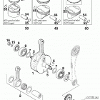 400 / 620 LC4 ENGINE Kurbelwelle, kolben crankshaft, piston 400 / 620 9...