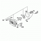 400/620 R/XC e CHASSIS Scheinwerfer head light 400 / 620 98