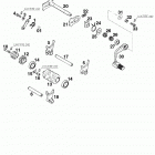 250/300 380 ENGINE Schaltung shifting mechanism 250 / 300 / 380 98