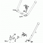 125 LC2 CHASSIS Seiten- und side- and center stand 125 98