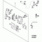 400/540 SXC CHASSIS Bremszange vorne brake caliper front 400 / 540 98