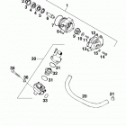400 / 620 LC4 ENGINE Wasserpumpe water pump 400 / 620 98