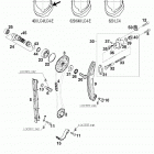400 / 620 LC4 ENGINE Steuertrieb timing drive 400 / 620 98