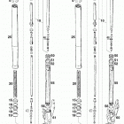 125 Sting CHASSIS Gabelbeine white power fork legs white power 125 9...