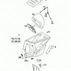 125 LC2 CHASSIS Luftfilterkasten air filter box 125 98