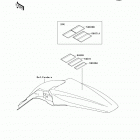 KX450F (KX450-EAF) Наклейки предупреждения
