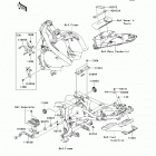 Ninja 650R (EX650-C9F) Рама ,крепежные детали