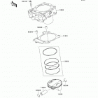 KX450F (KX450-EAF) Цилиндр и поршни