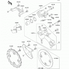 KX450F (KX450-EAF) Задний тормоз