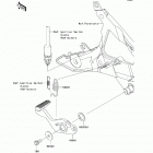 Ninja 650R (EX650-C9F) Педаль тормоза