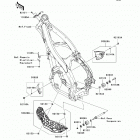 KX250F (KX250-XAFB) Рама ,крепежные детали