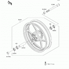 Ninja 650R (EX650-C9F) Переднее колесо
