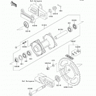 KX85 (KX85-AAF) Задняя ступица колеса
