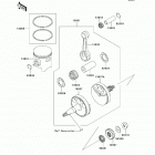 KX85 (KX85-AAF) Коленвал и поршни