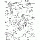 KLX140  (KLX140-A9F) Рама ,крепежные детали