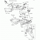 Ninja ZX-14  (ZX1400-C8FA) Заднее крыло