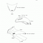 Ninja 650R (EX650-C9F) Decals(black)(c9f)(ca,us)