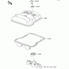 KX450F  (KX450-E9F) Крышка головки цилиндров