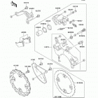 KX450F  (KX450-E9F) Задний тормоз